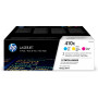 HP 410XLaserJet, lot de 3 cartouches de toner grande capacité authentiques, cyan/magenta/jaune Hp