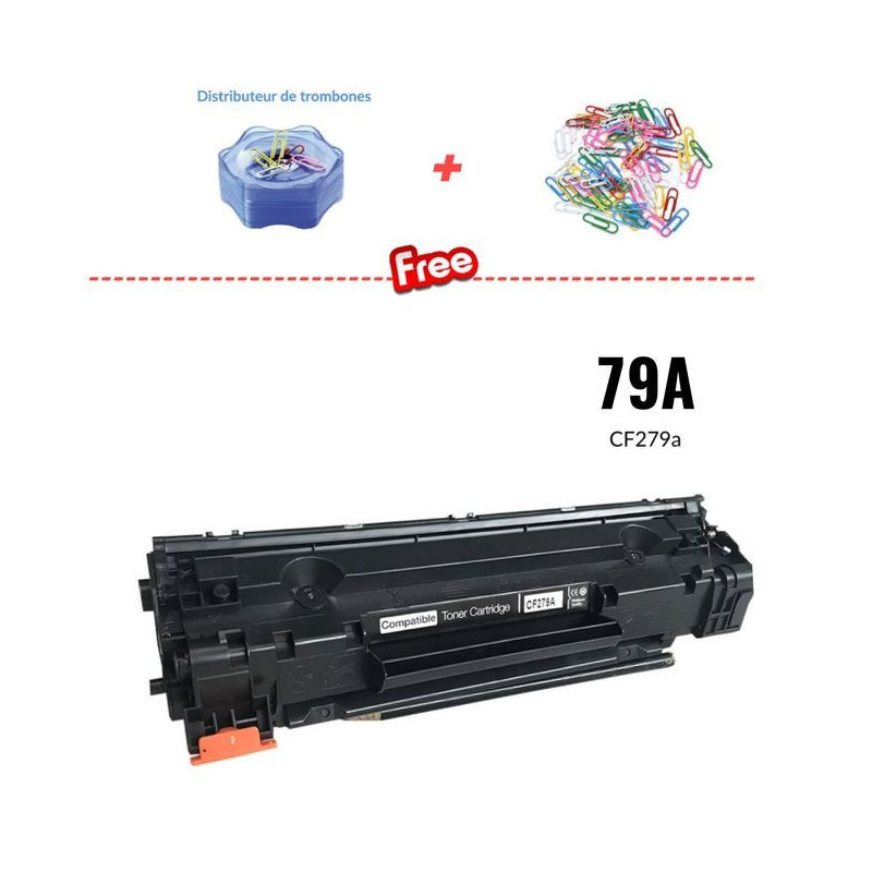 Toner 79A / CF279A - 1000 pages ( Distributeur + trombones Offert ) GENERIC