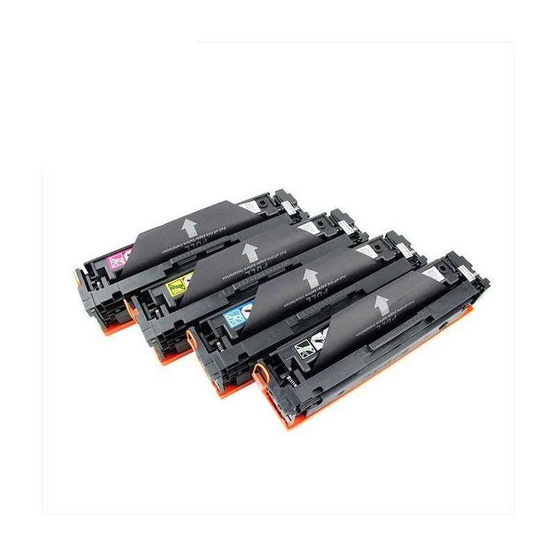 Pack Toner 201A ( CF400A / CF401A / CF402A / CF403A ) compatible avec les imprimantes LaserJet Pro 200 M252n, M252dw, M274n, GEN