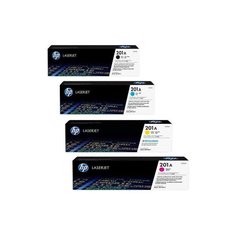 PACK TONERS HP 201A (CF400A/CF401A/CF402A/CF403A) ORIGINAL Hp
