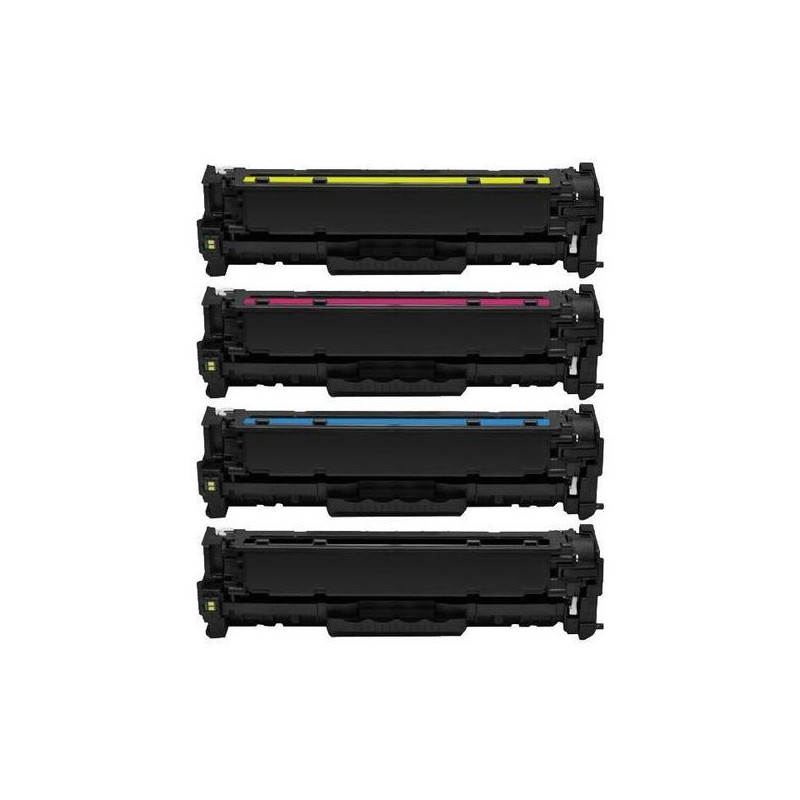 Pack Toner 305A  black/Cyan/Magenta/Yellow CE410A / CE411A / CE412A / CE413A - Compatible GENERIC