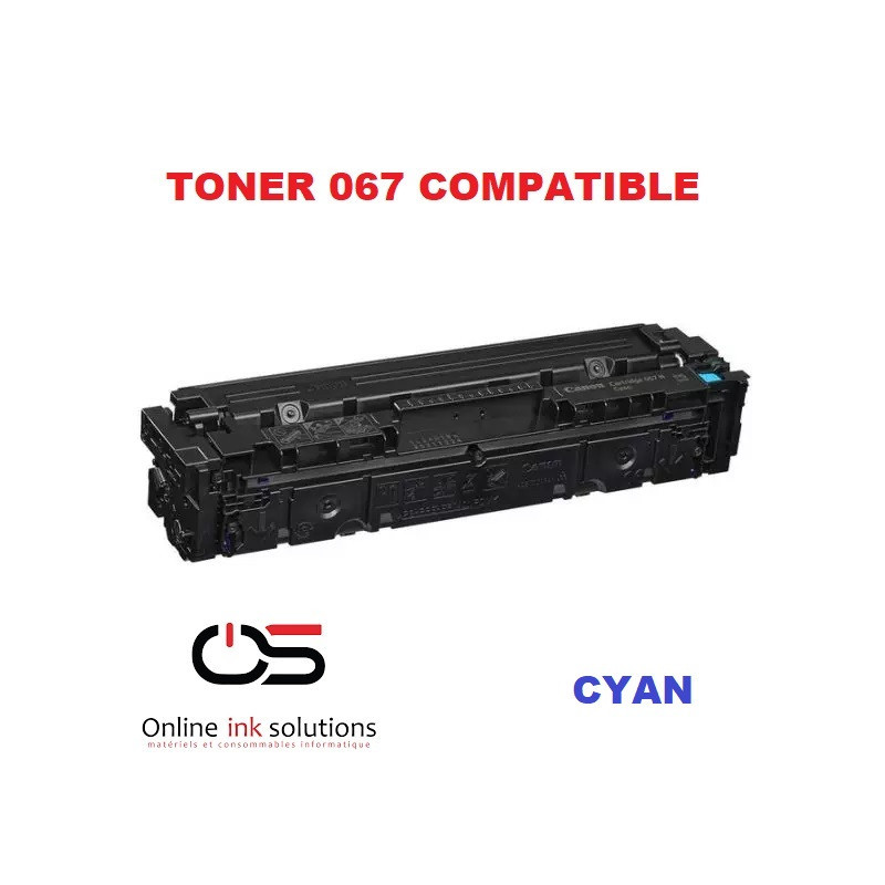 Toner 067 Compatible CYAN/BLEU pour les imprimantes MF656Cdw, MF654Cdw, MF653Cdw, LBP633Cdw et LBP632Cdw GENERIC
