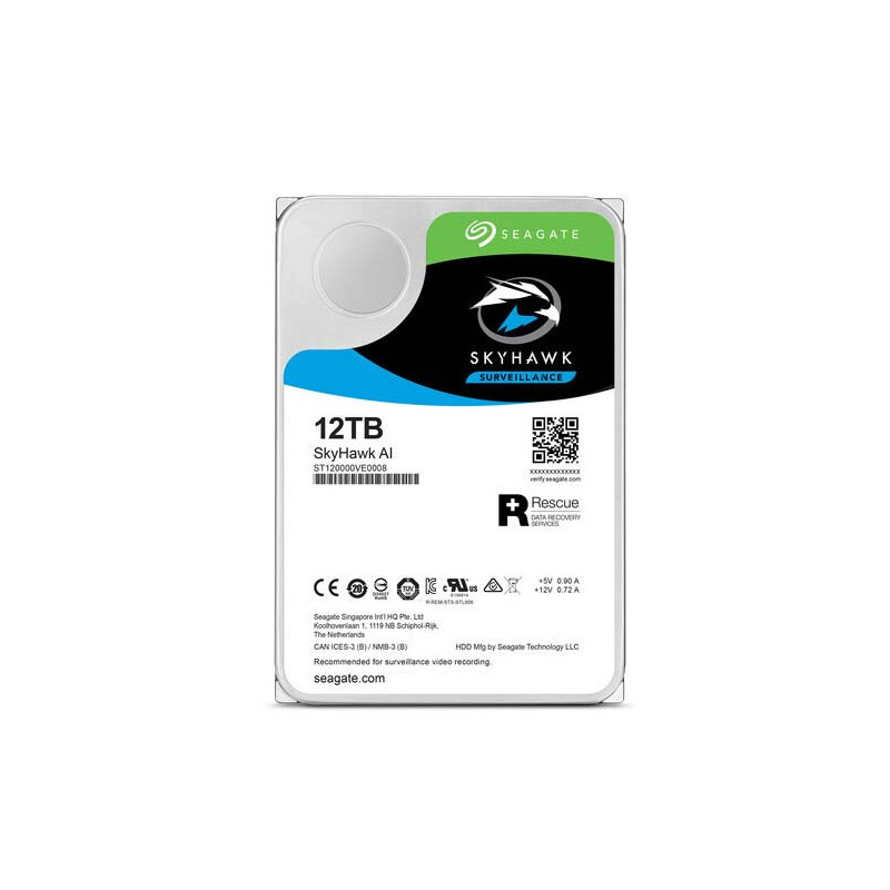 disque dur Seagate SkyHawk 12 TB - 3.5 - SATA 6Gb/s 256 Mb (ST12000VE001) Seagate