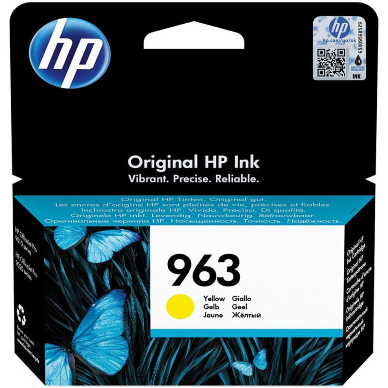 HP 963 Cartouche d'Encre Jaune Authentique (3JA25AE) pour HP OfficeJet Pro  9010 series / 9020 series