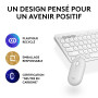 Clavier sans fil Logitech PEBBLE 2 COMBO – Tonal (920-012210) Logitech