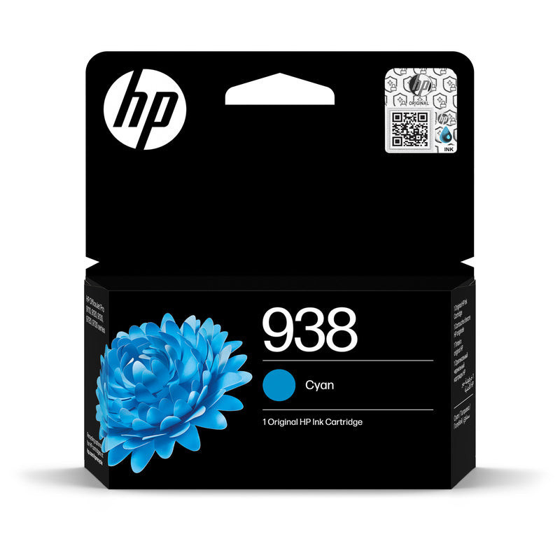 HP 938 Cartouche Encre Authentique Cyan (4S6X5PE) Hp