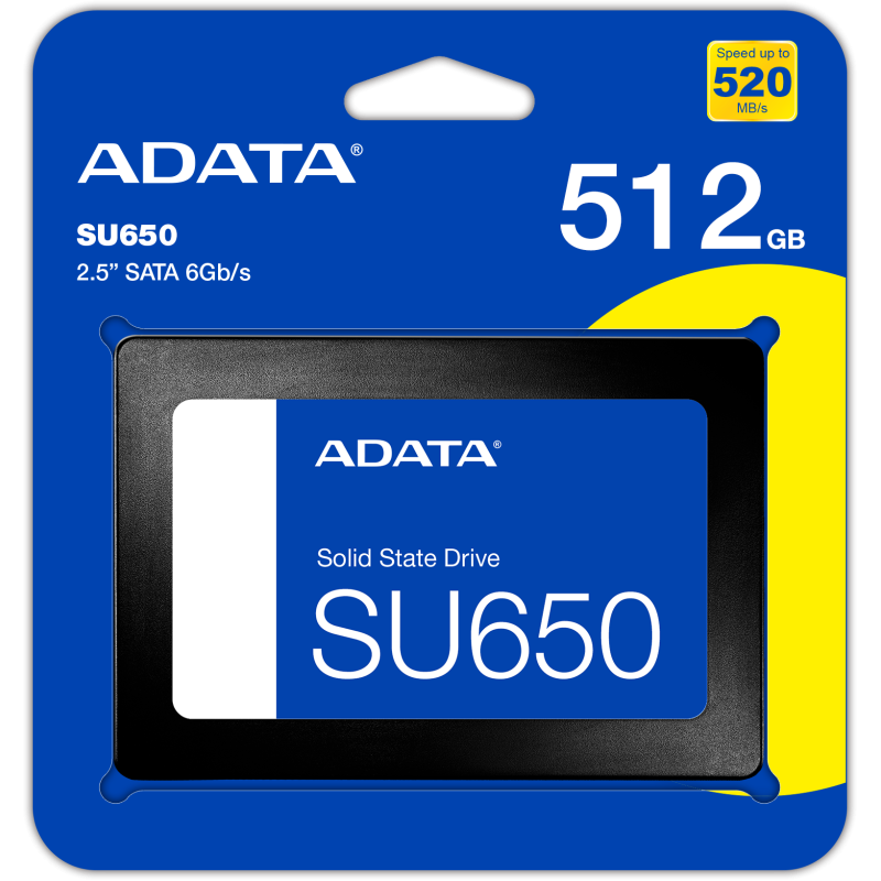 Disque Dur interne SSD ADATA SU650 SATA 2.5 512 Go (ASU650SS-512GT-R) Adata